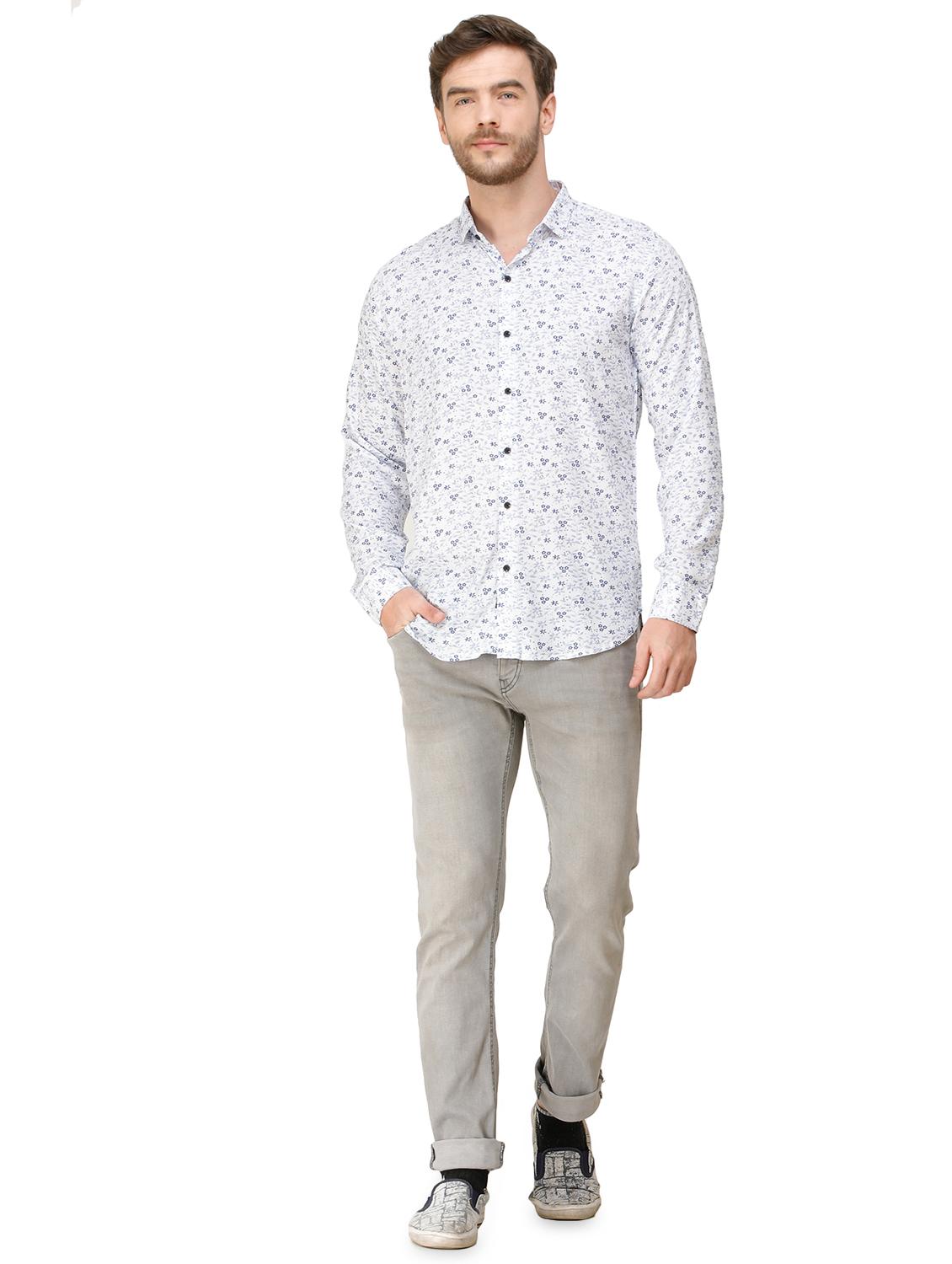 white floral printed casual shirt - 16943422 - Standard Image - 3