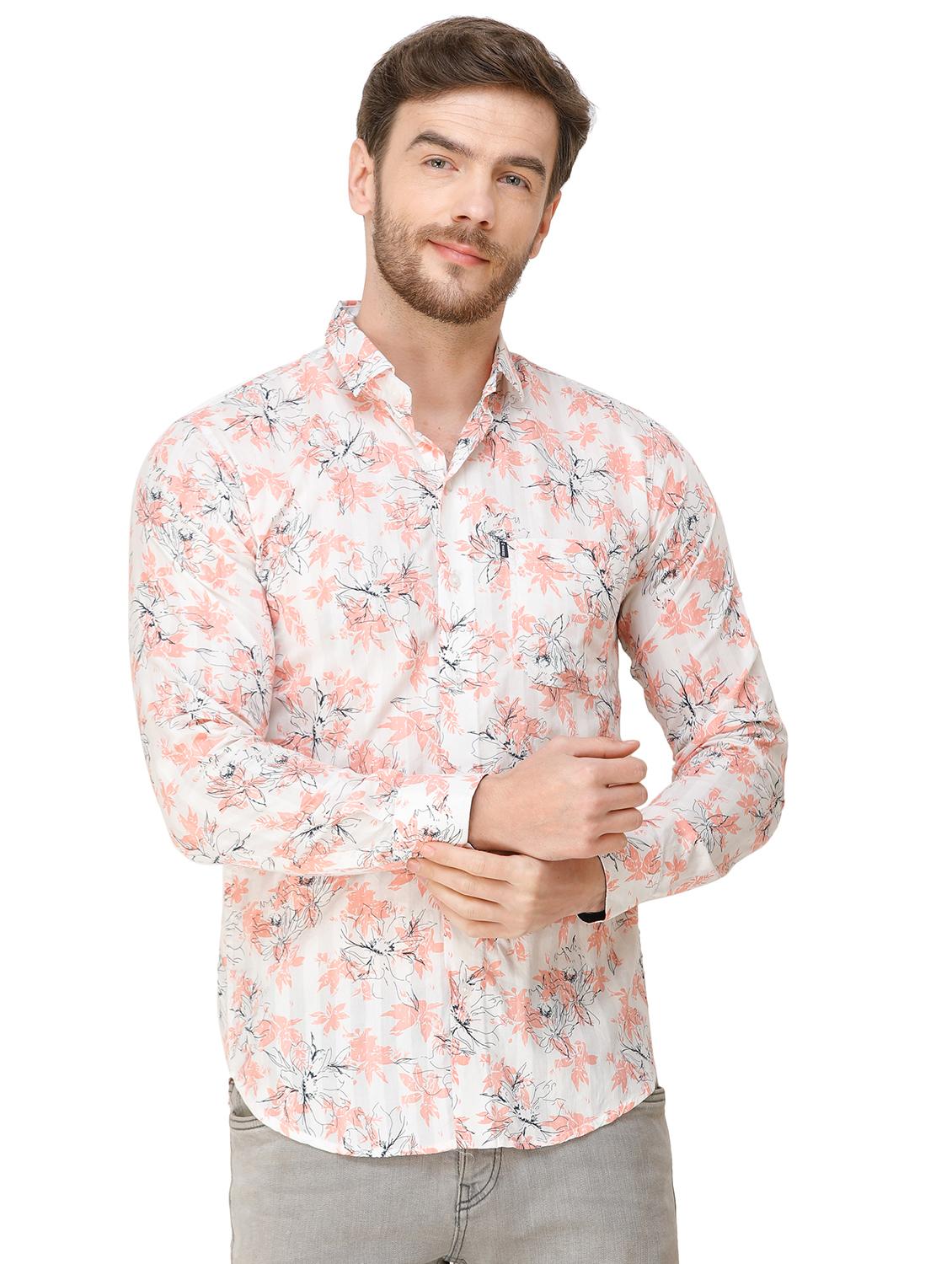white floral printed casual shirt - 16943449 - Zoom Image - 0
