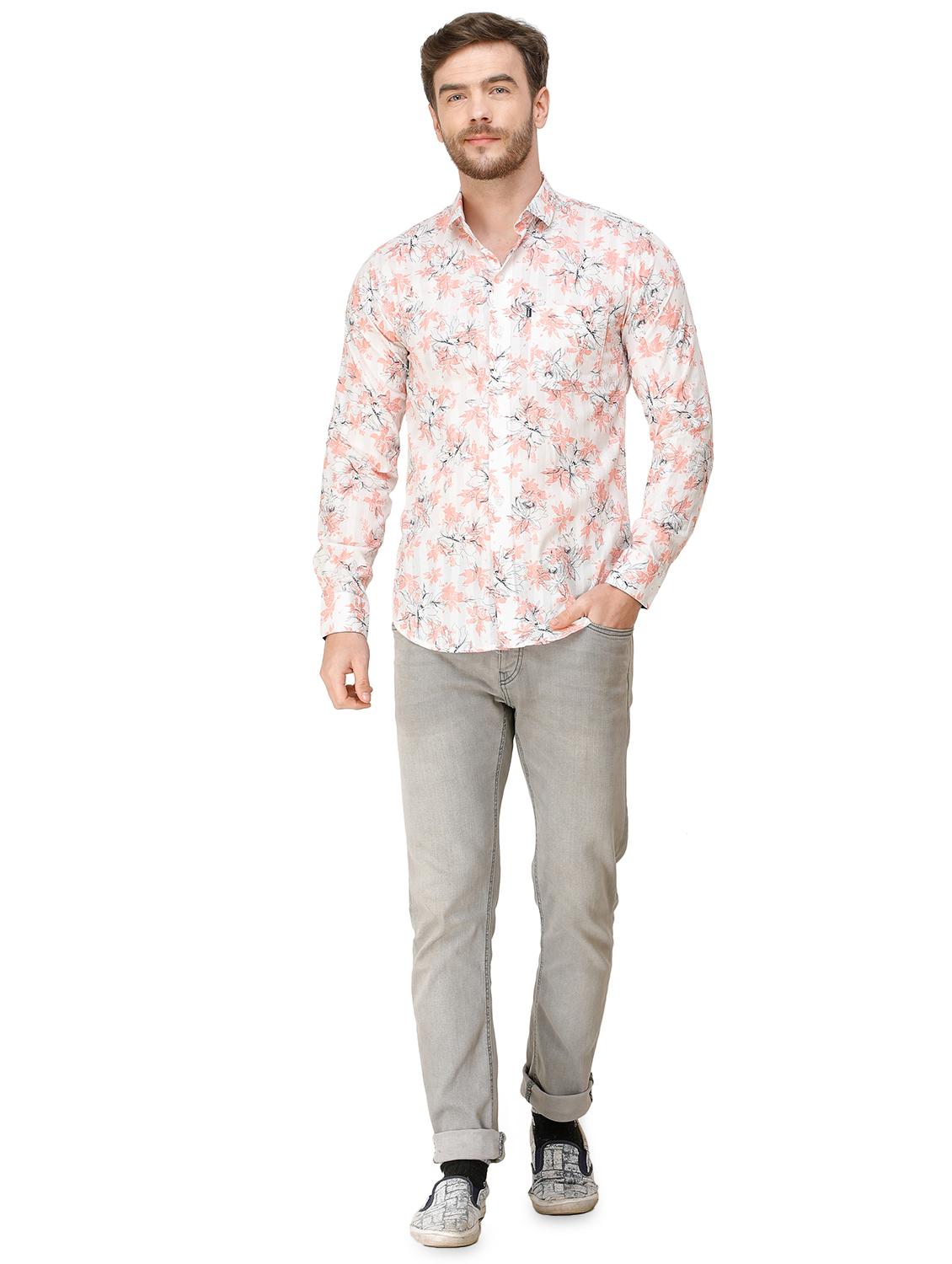 white floral printed casual shirt - 16943449 - Standard Image - 3