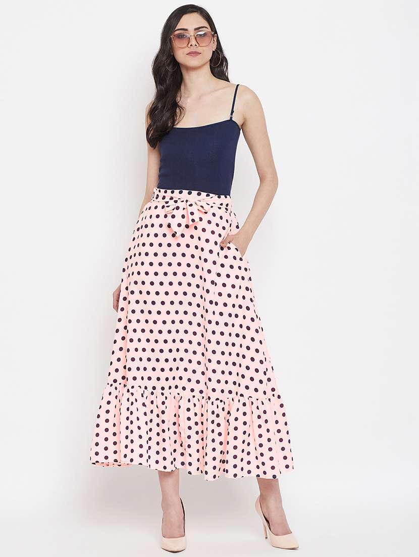tie front polka dot flared dress  - 16943827 -  Standard Image - 3