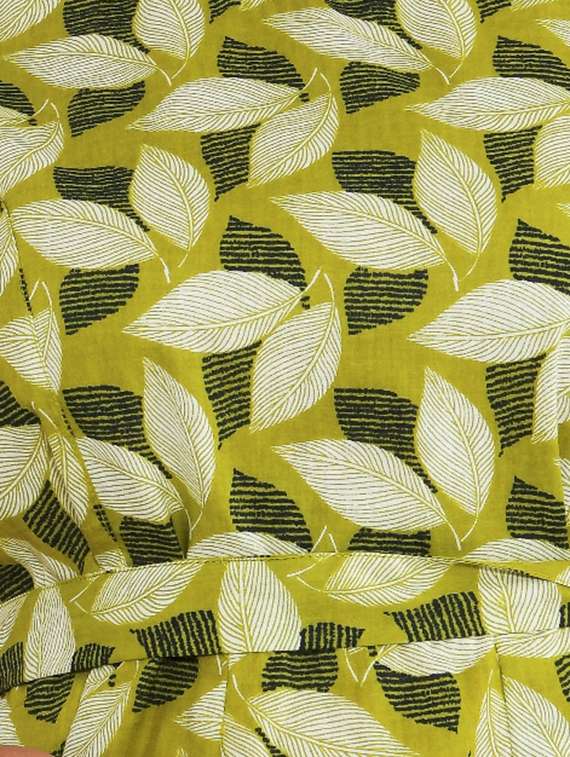 women's fit & flare leaf print dress - 16943892 -  Standard Image - 3