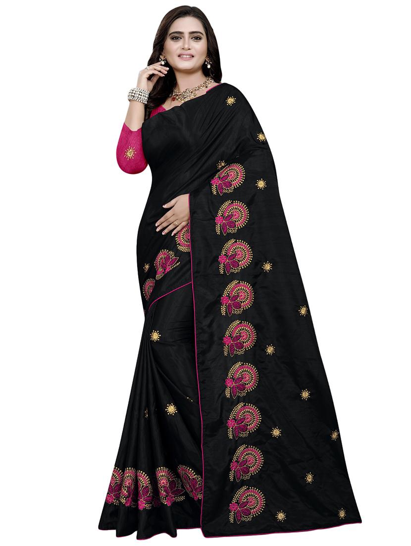 self design embroidered saree - 16944269 -  Zoom Image - 0