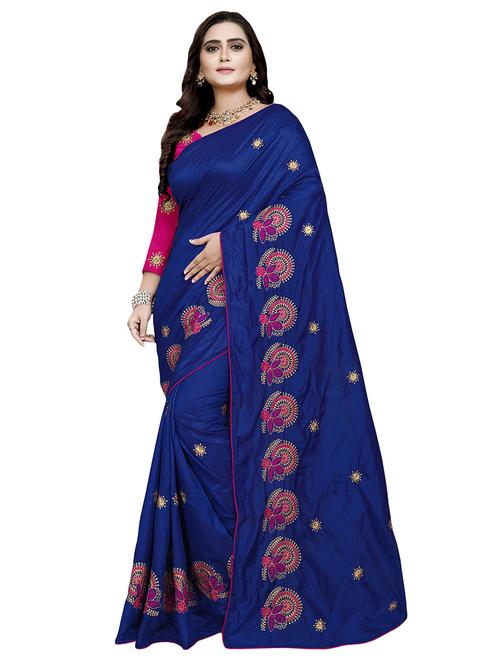 self design embroidered saree - 16944270 -  Standard Image - 0