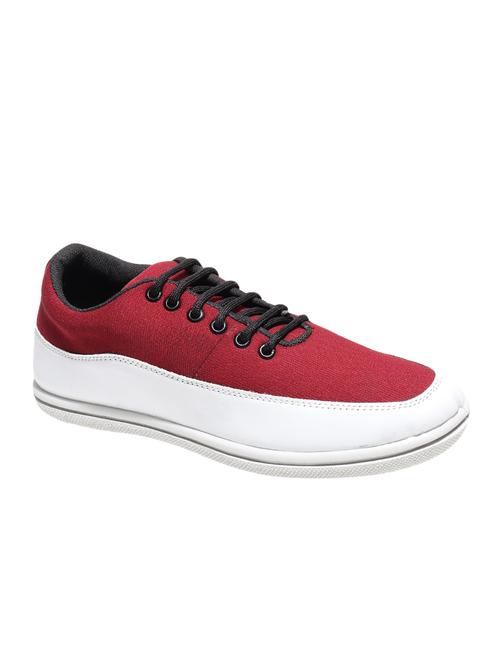 red colour shoes