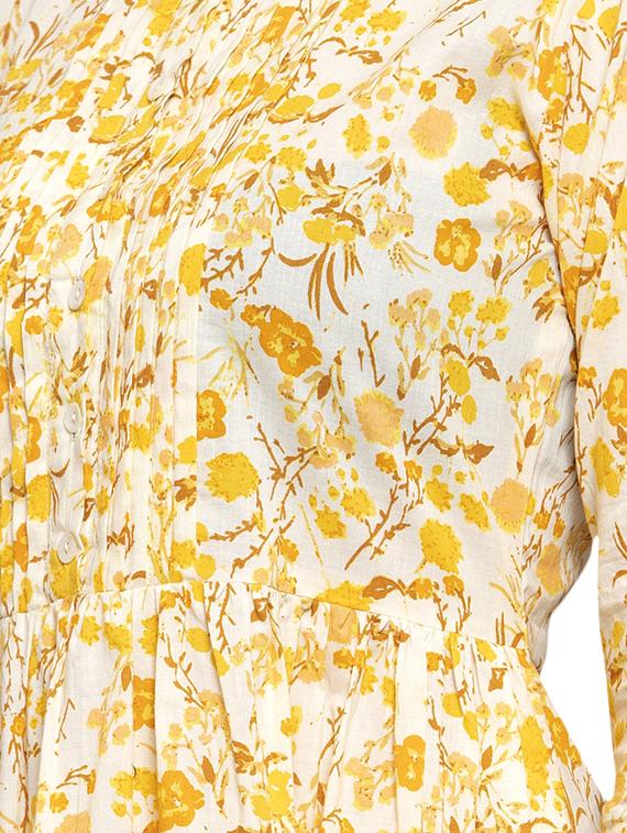 floral a-line ethnic dress - 16945555 - Standard Image - 3