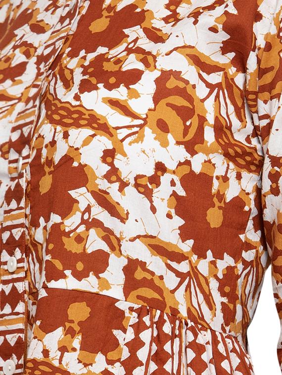 floral a-line kurta - 16945557 - Standard Image - 3
