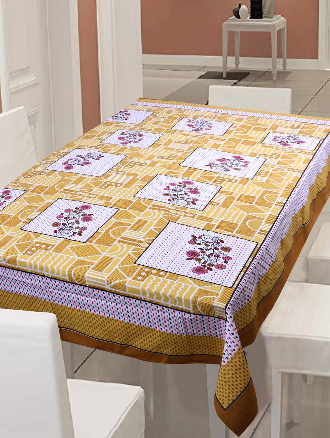 cotton jaipuri print 6 to 8 seater table cloth cover - 16947967 -  Zoom Image - 0