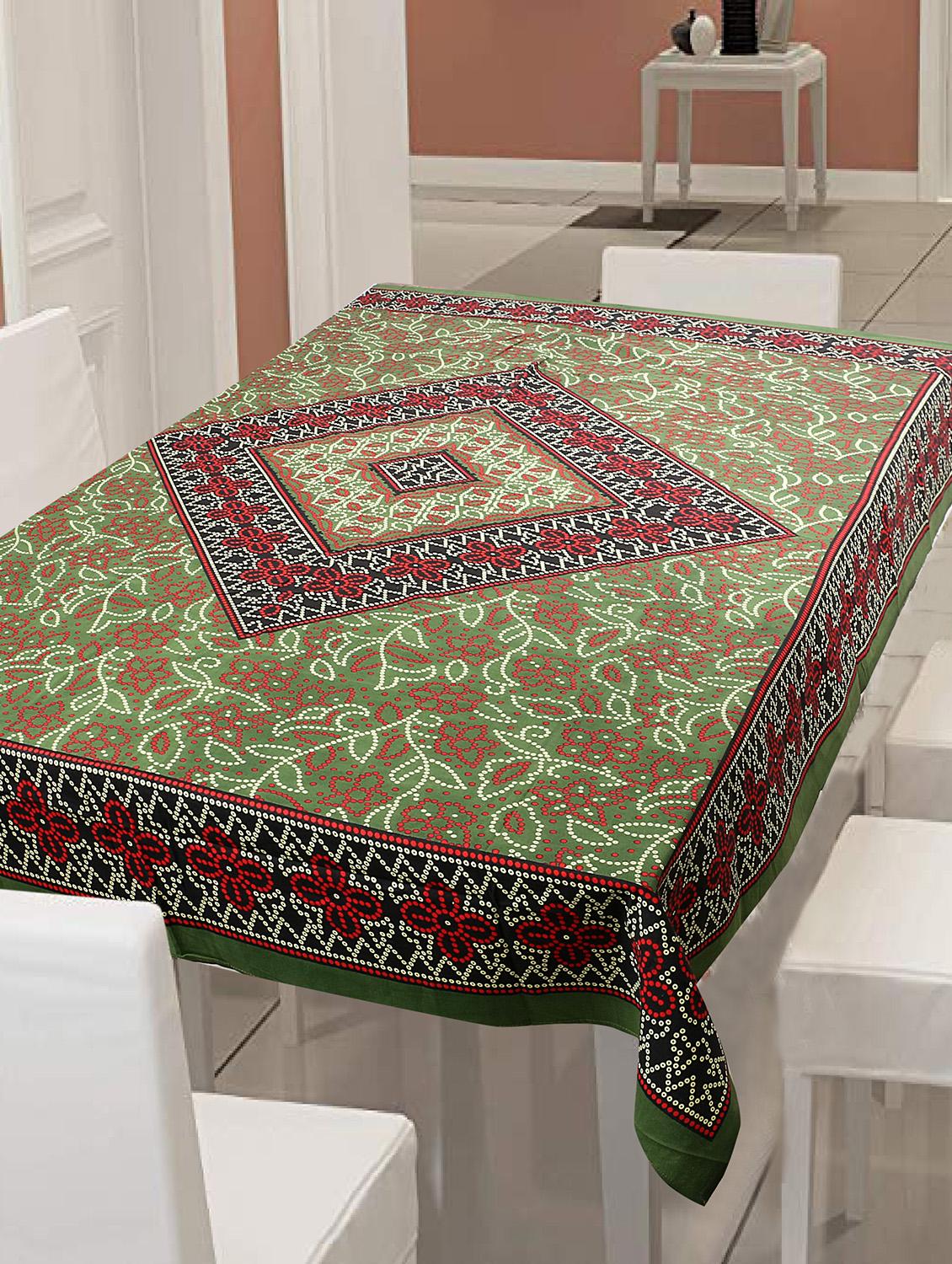 cotton jaipuri print 6 to 8 seater table cloth cover - 16947999 - Zoom Image - 0