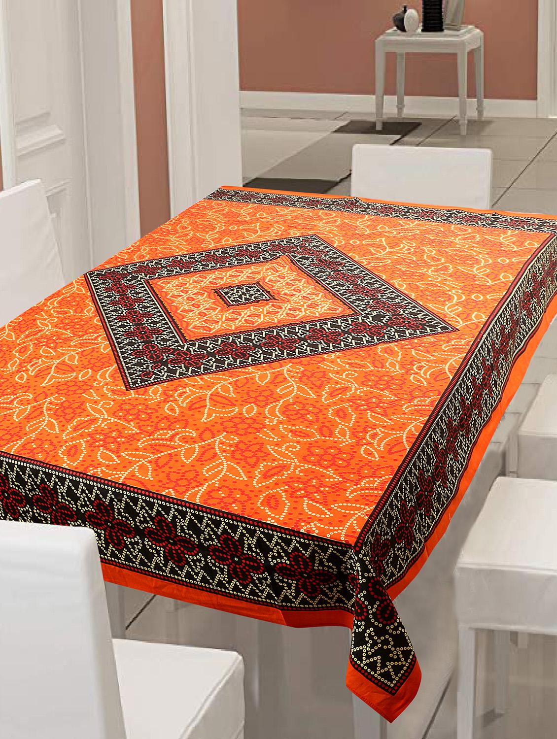 cotton jaipuri print 6 to 8 seater table cloth cover - 16948002 - Zoom Image - 0