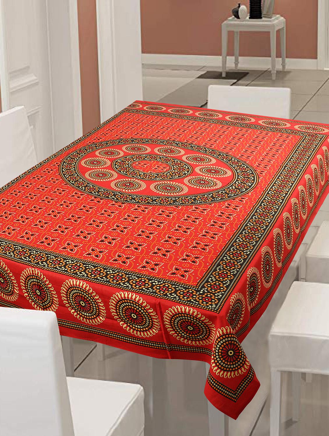  cotton jaipuri print 6 to 8 seater table cloth cover - 16948003 -  Zoom Image - 0