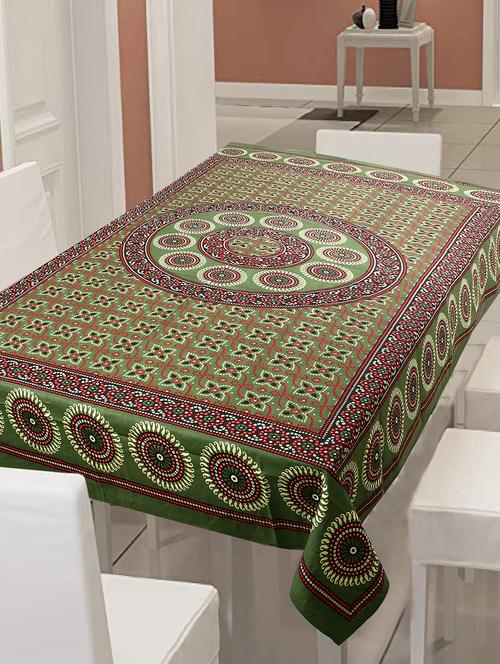 cotton jaipuri print 6 to 8 seater table cloth cover - 16948006 -  Standard Image - 0
