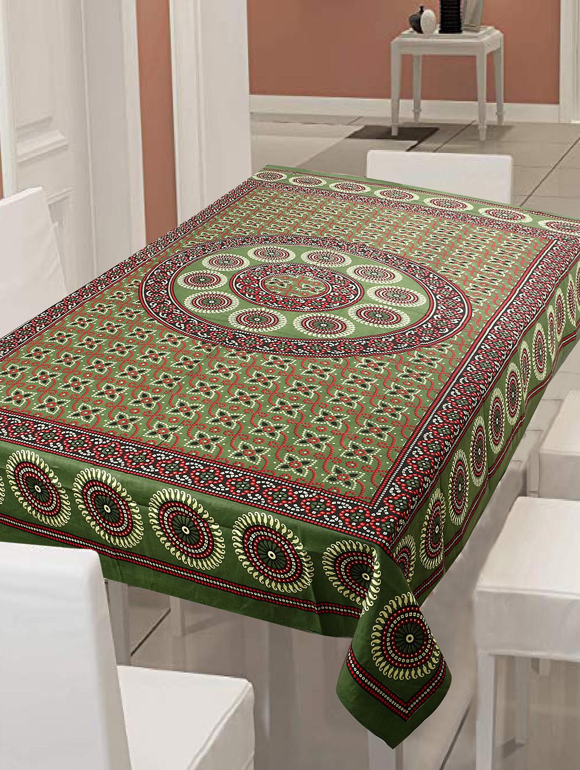 cotton jaipuri print 6 to 8 seater table cloth cover - 16948006 -  Zoom Image - 0