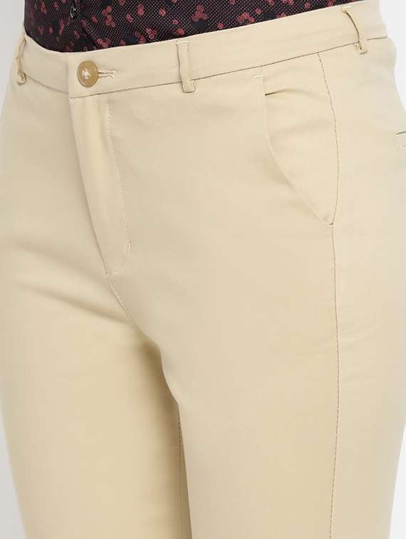 mid rise chinos trousers  - 16949544 -  Standard Image - 5