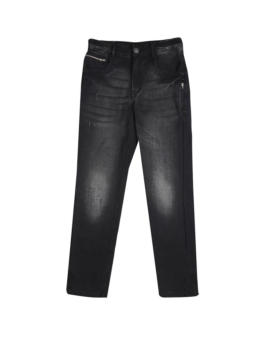 black denim distressed jean - 16949893 -  Zoom Image - 0