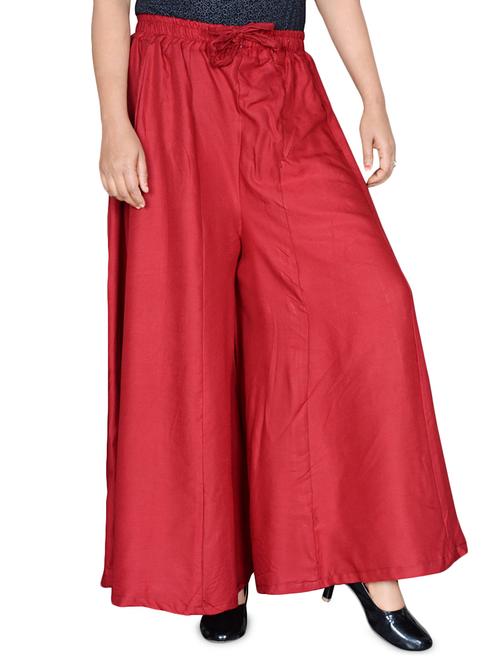solid flared palazzo - 16949974 - Standard Image - 0