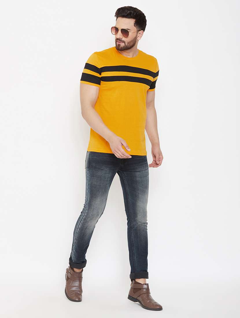yellow cut & sew t-shirt - 16952404 - Standard Image - 3