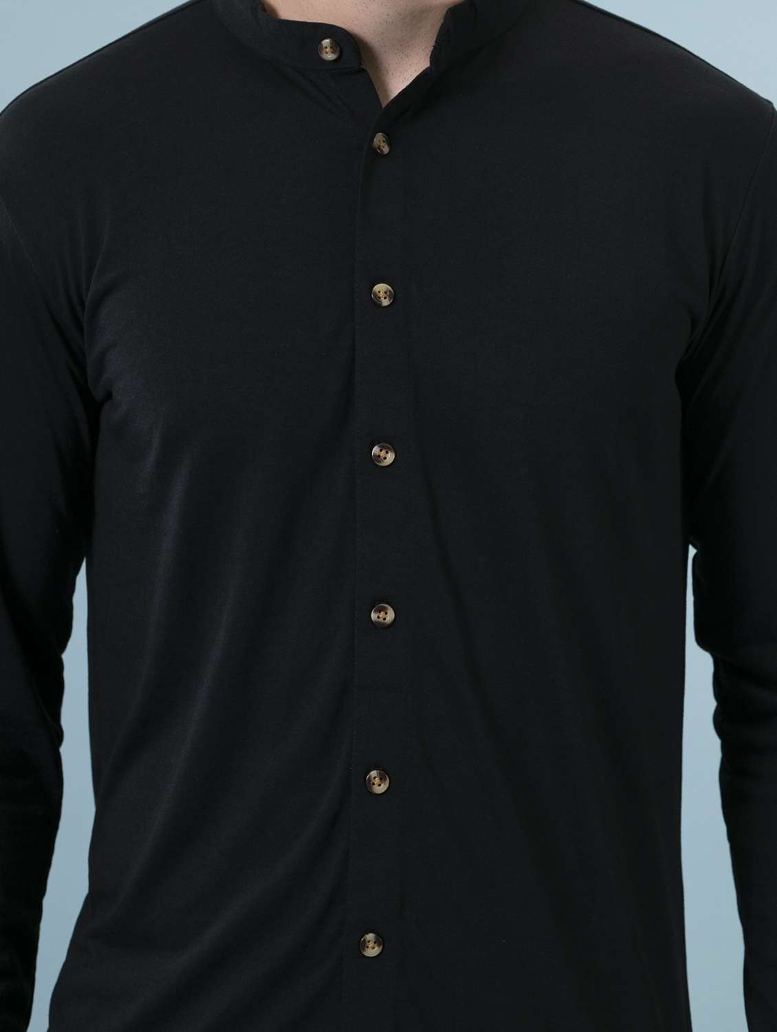 mens solid casual shirt - 16952427 -  Standard Image - 5