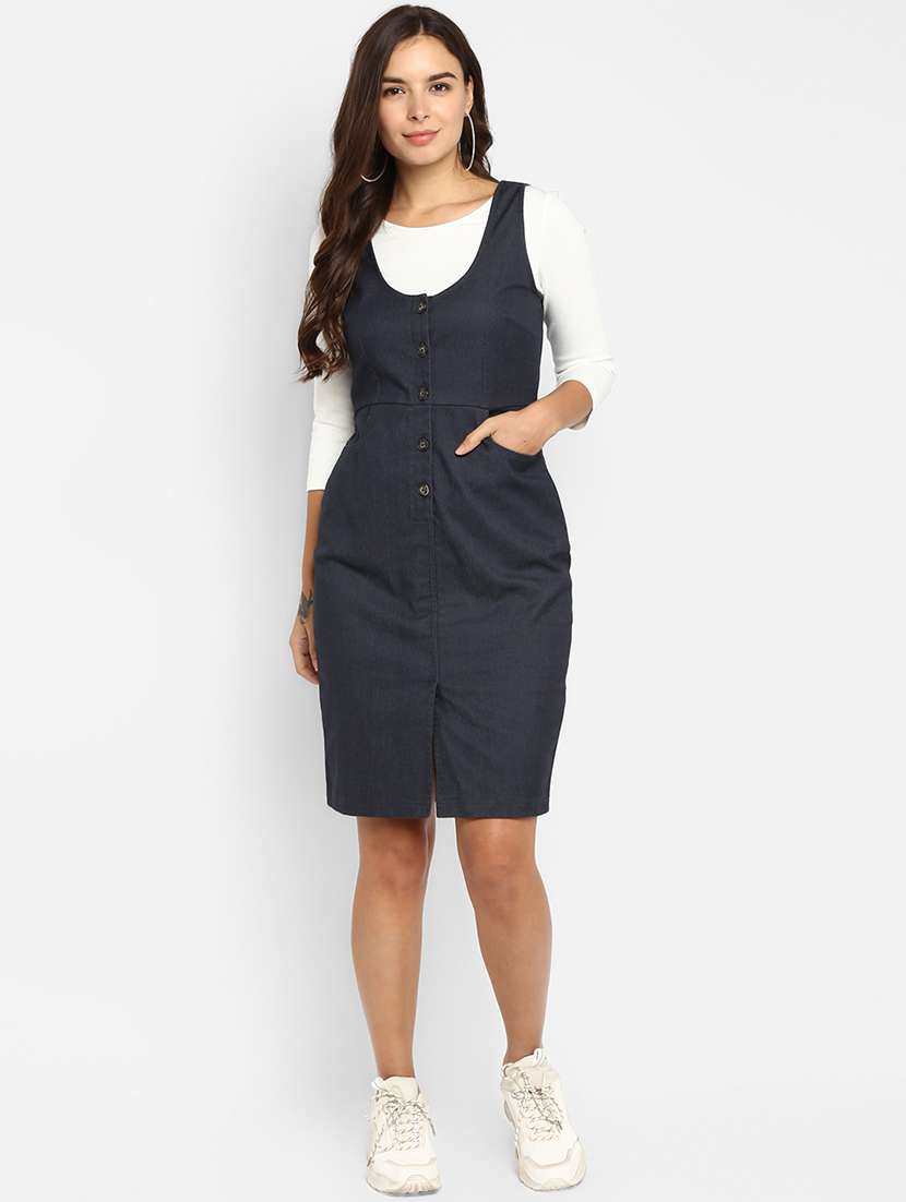 patch pocket sheath dress