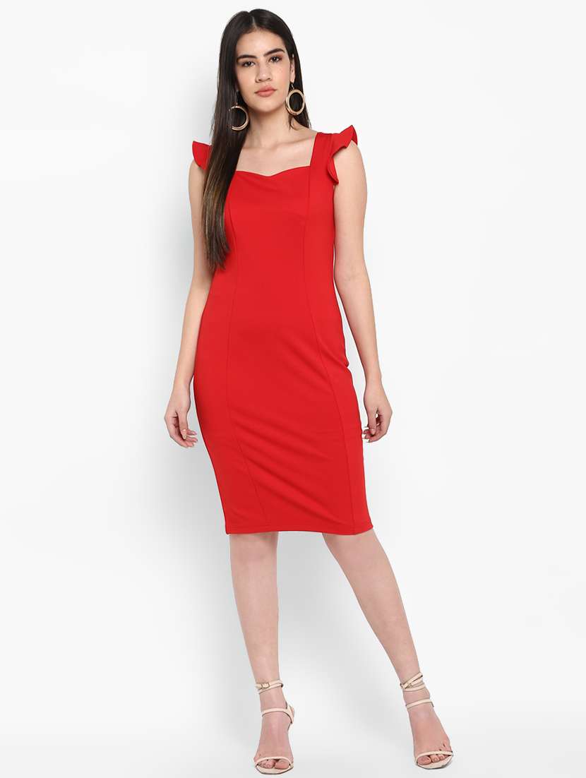 sweetheart neck bodycon dress 