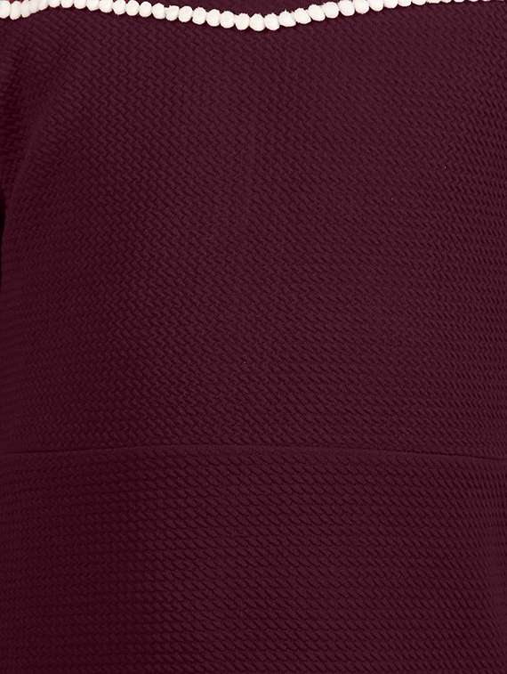 brown cotton blend frock - 16954616 -  Standard Image - 3