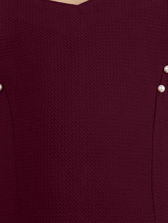 girls v neck cold shoulder frock - 16954618 -  Standard Image - 3