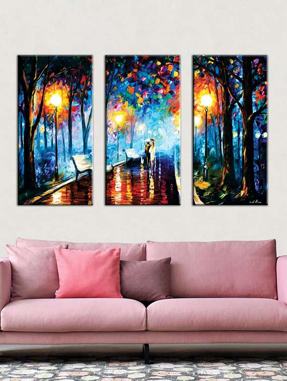 framed canvas painting (set of 3)