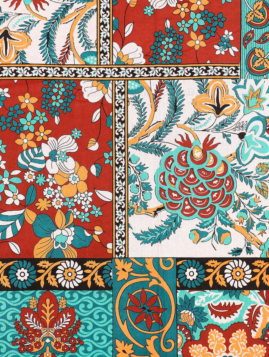 cotton jaipuri print 6 to 8 seater table cloth cover - 16960306 - Standard Image - 3