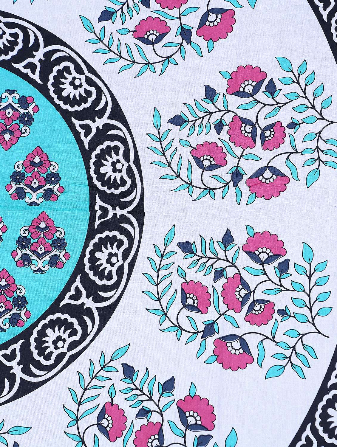 cotton jaipuri print 6 to 8 seater table cloth cover  - 16960320 -  Standard Image - 3