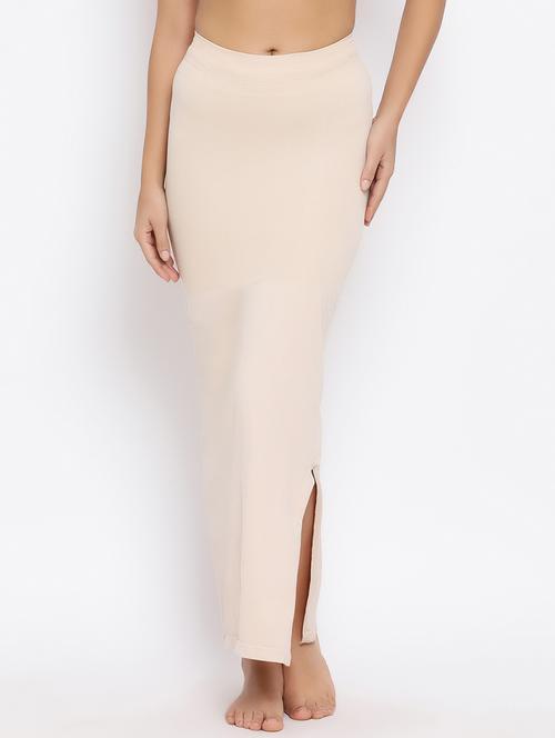 beige nylon saree shaper shapewear - 16960859 - Standard Image - 0