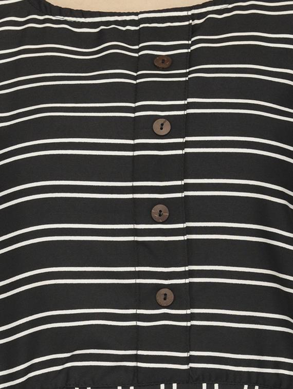 women's fit & flare striped dress - 16962842 - Standard Image - 3