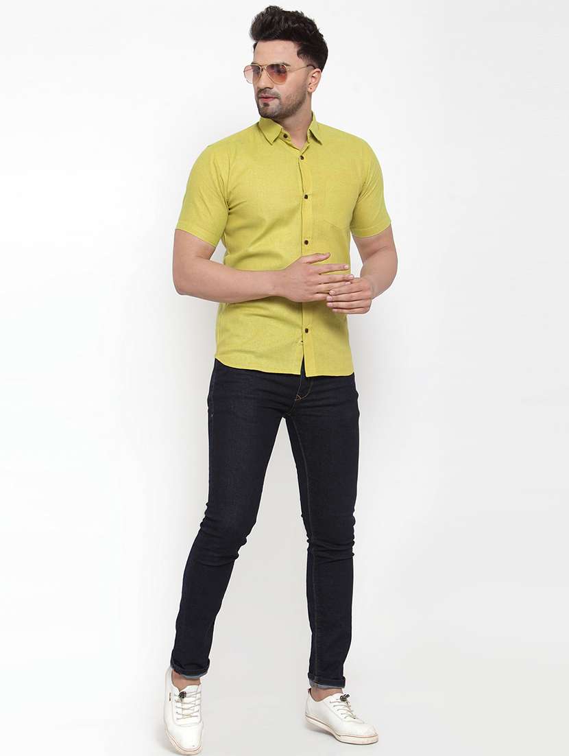 mens solid casual shirt - 16963283 -  Standard Image - 3