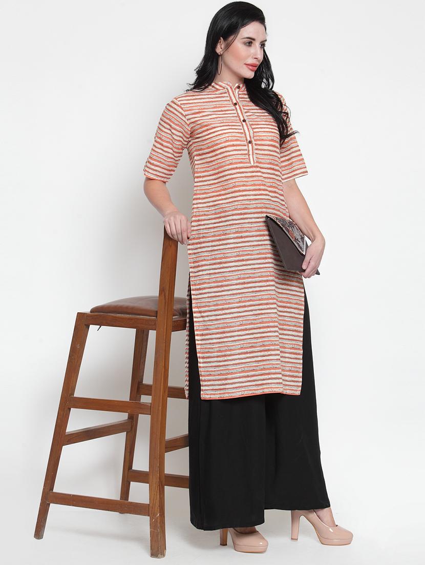 striped kurta palazzo set - 16963547 - Standard Image - 3