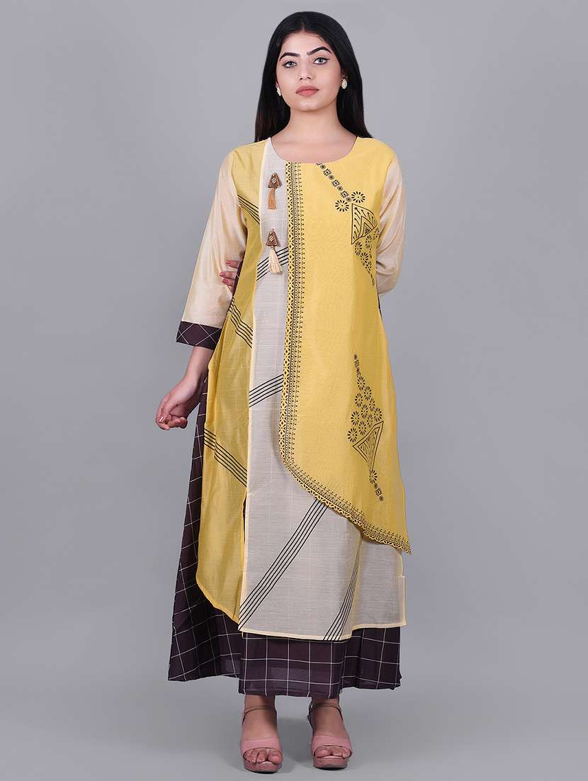 limeroad layered kurtis