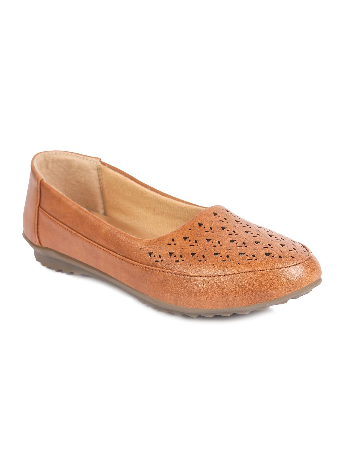 tan slip on ballerinas - 16966988 - Zoom Image - 0