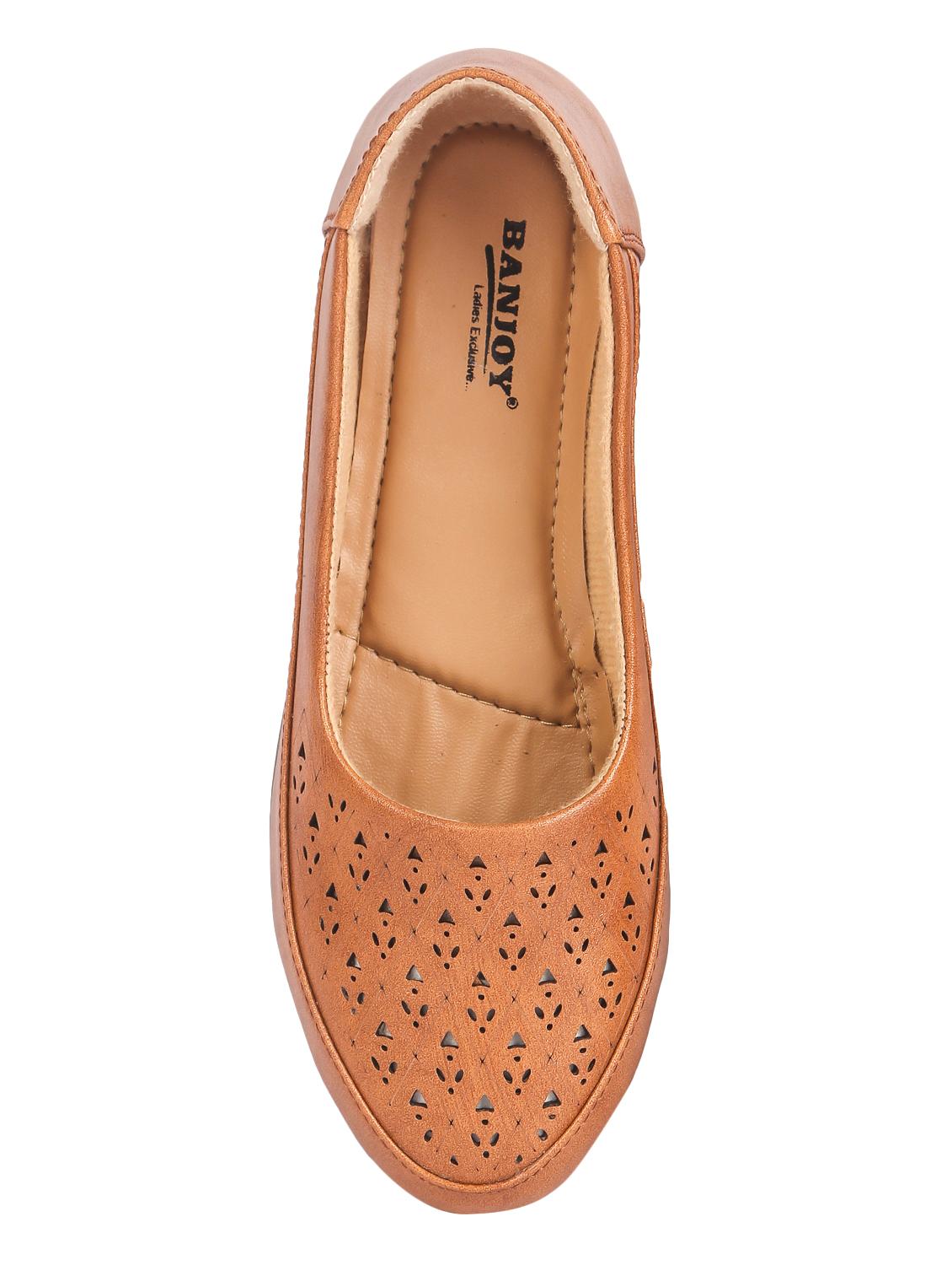 tan slip on ballerinas - 16966988 - Standard Image - 3