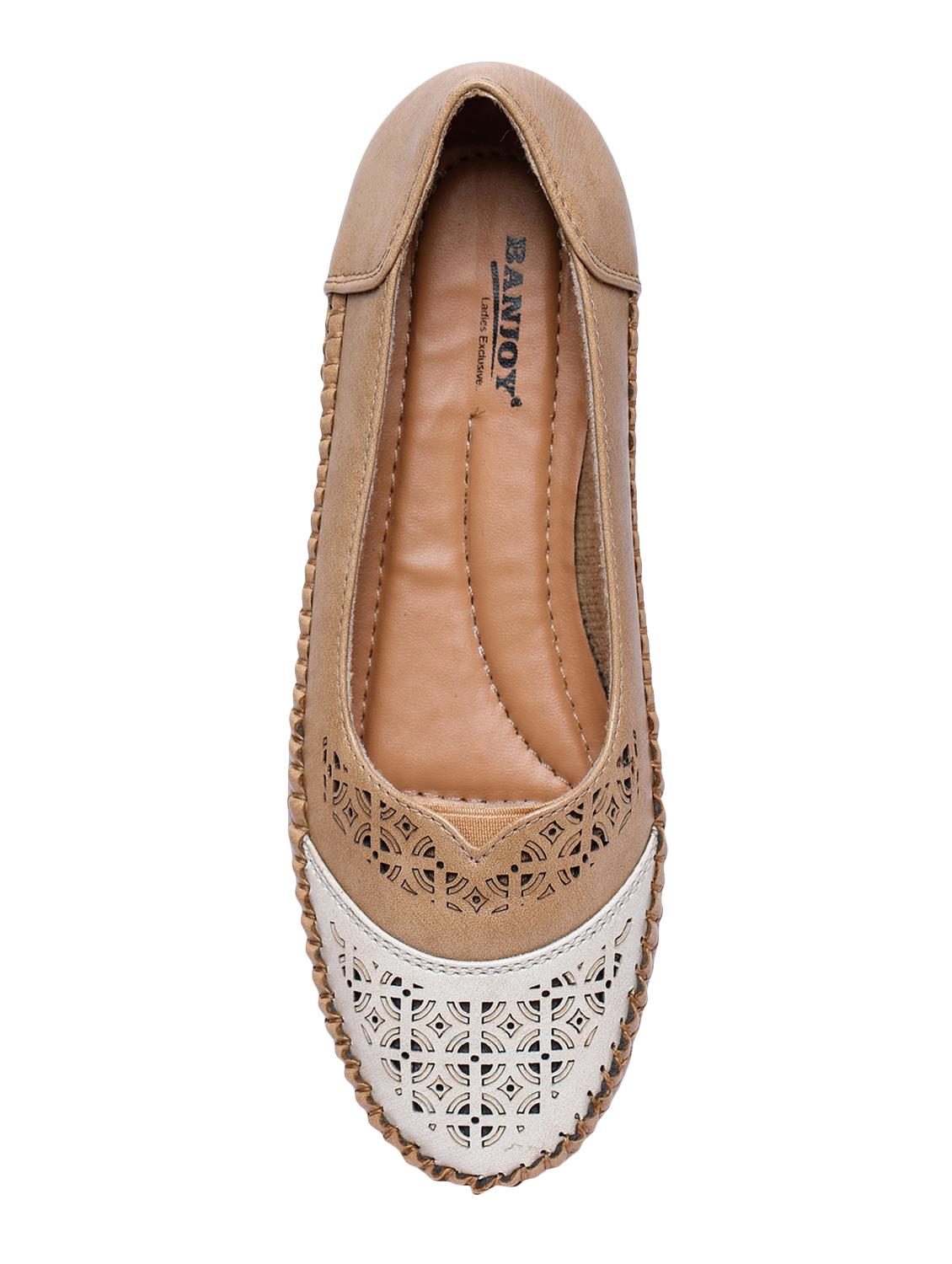 beige slip on ballerinas - 16966993 - Standard Image - 3