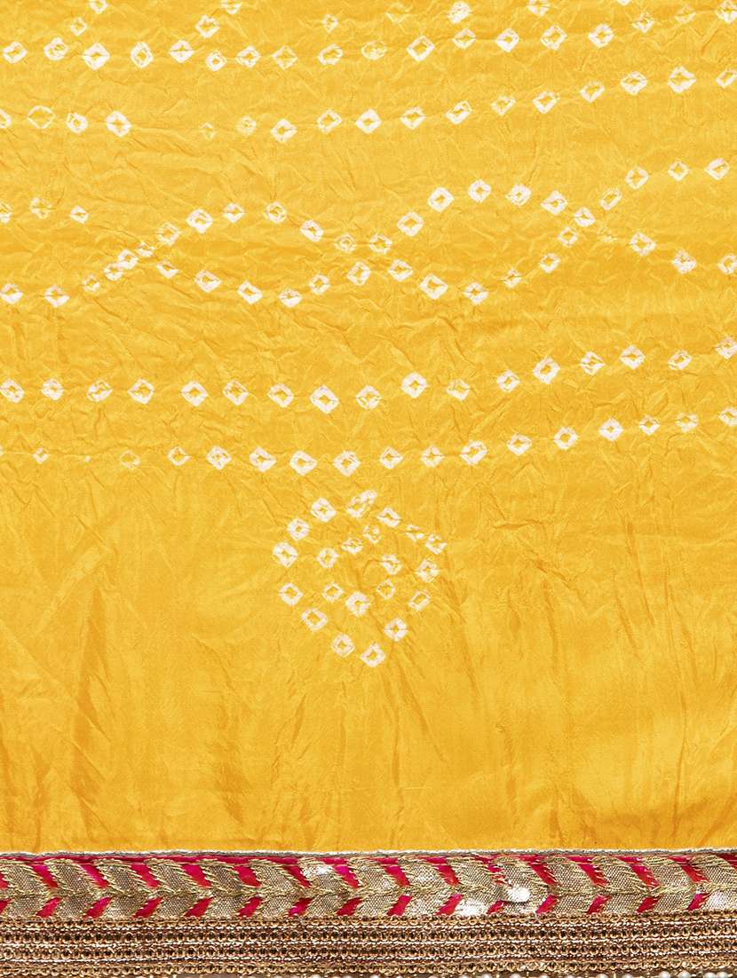Bordered Bandhani Dupatta