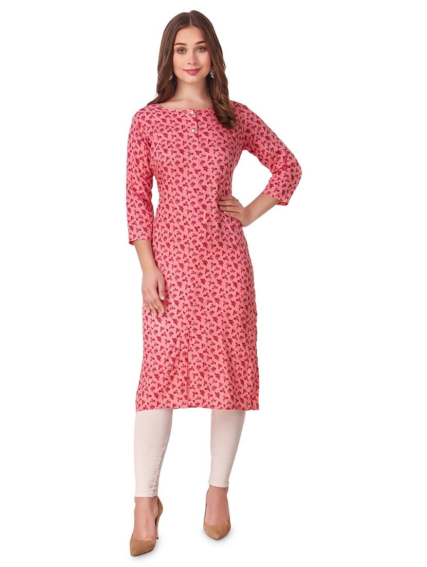 floral straight kurta - 16969099 -  Zoom Image - 0