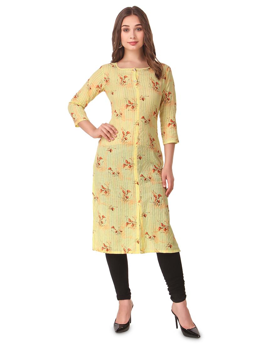 floral straight kurta - 16969101 -  Zoom Image - 0