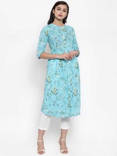 floral kurta pant set - 16969471 - Standard Image - 0