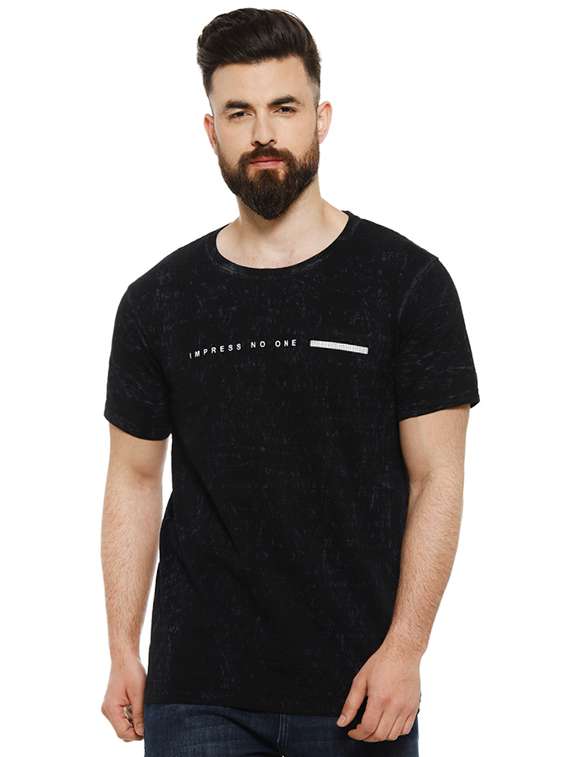 black all over print t-shirt