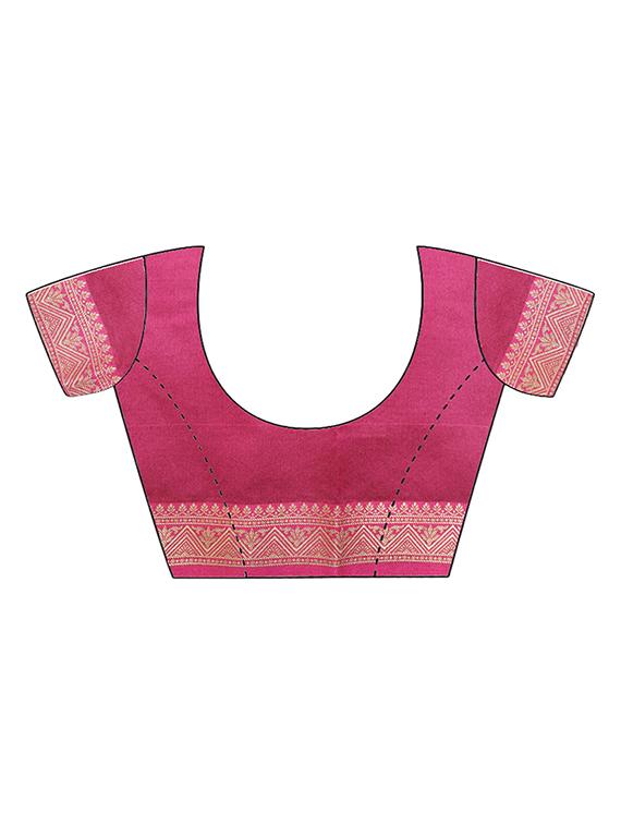 paisley banarasi saree with blouse - 16972401 - Standard Image - 3