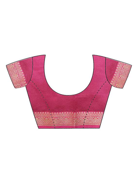 paisley banarasi saree with blouse - 16972403 -  Standard Image - 3