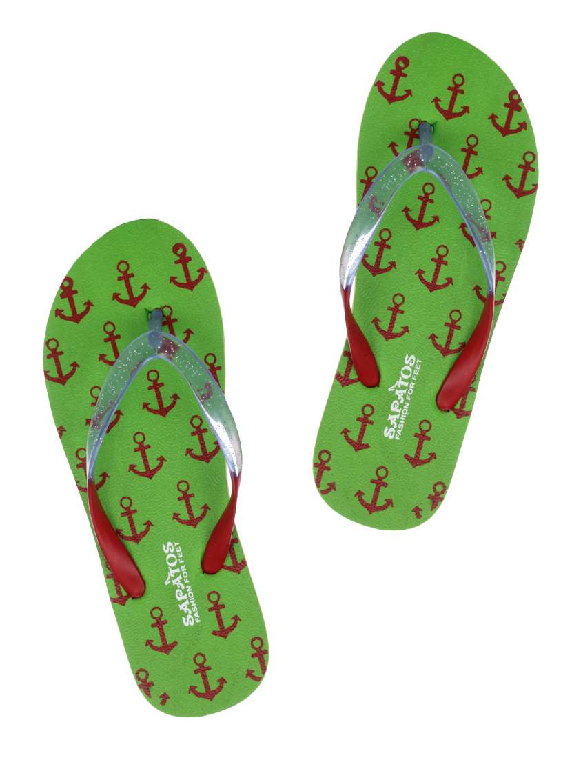 green rubber slippers flip flops - 16973742 - Zoom Image - 0