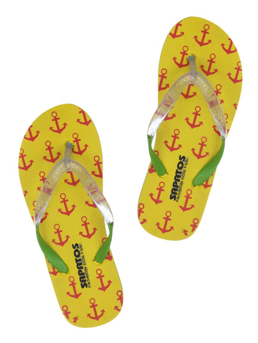 yellow rubber slippers flip flops - 16973743 -  Zoom Image - 0