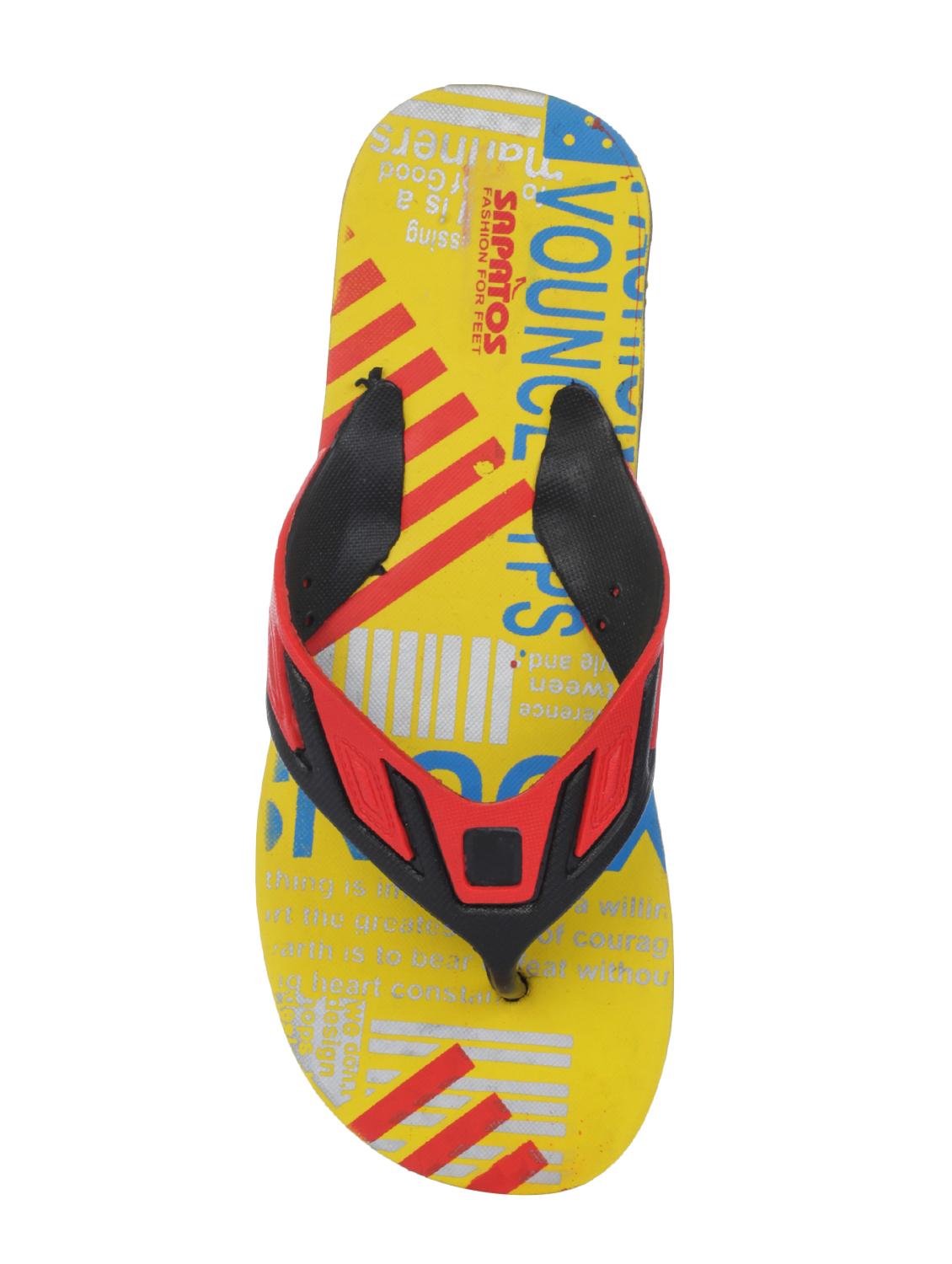 yellow rubber toe separator slippers - 16973782 - Standard Image - 3