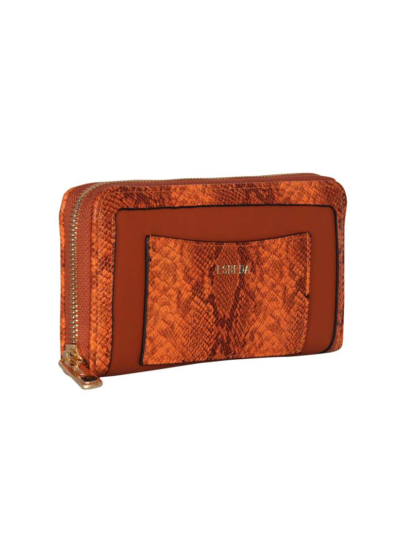 orange leatherette wallet - 16973938 - Standard Image - 3
