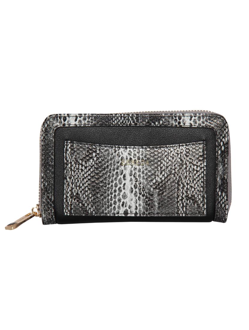 black leatherette wallet - 16973939 -  Zoom Image - 0