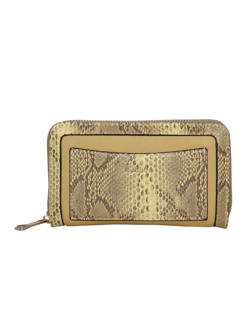 yellow leatherette wallet - 16973942 -  Zoom Image - 0