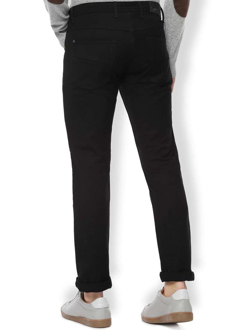 black plain jeans